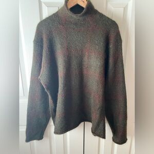 Polo by Ralph Lauren Green and Red Turtleneck Sweater
